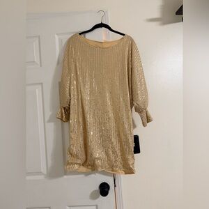 Gold Sequin Dress